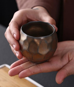 278103.3 Чашка "Бронзовый век" в подар.коробке h=6,5см, d=6см, 125 мл, керамика  коричневый