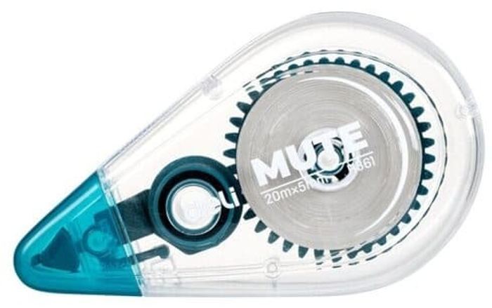 Корректирующая лента Deli Mute EH361 5 мм x 20м беззвучная ассорти блистер