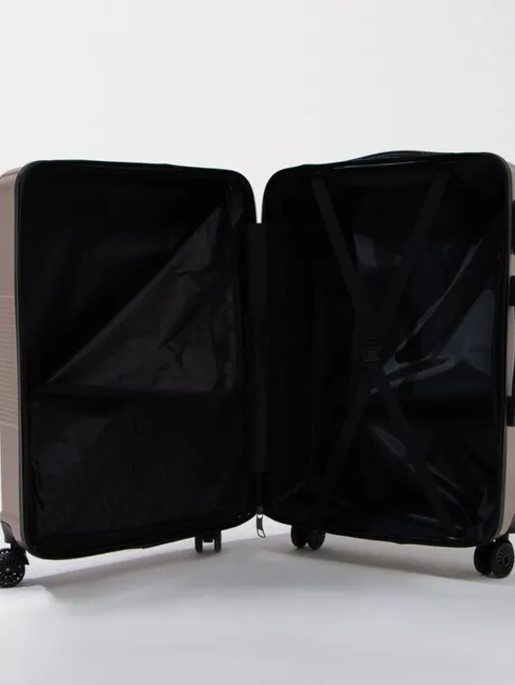 Чемодан маленький 24" кодовый замок, цвет золотой