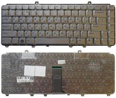 Клавиатура для ноутбука Dell Inspiron 1420 1520 1525 1526 1540 Vostro 1400 1500 серебристая