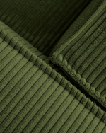 Угловой 4-местный диван Blok из плотного вельвета зеленого цвета 320 х 230 см