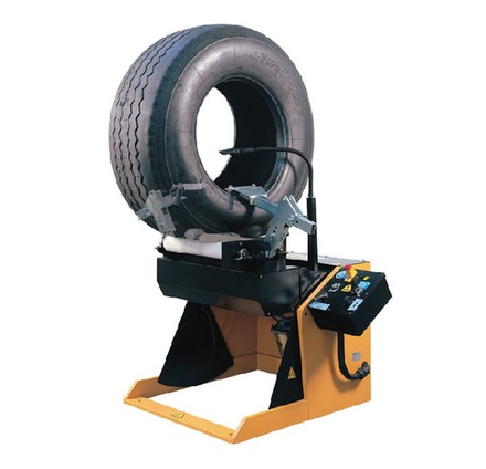 IP1000 Борторасширитель для проверки колес грузовых автомобилей и землеройной техники, встроенный пневматический подъемник и освещение, LAMCO (Италия)