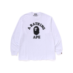 A Bathing Ape College Relaxed Fit L S Tee