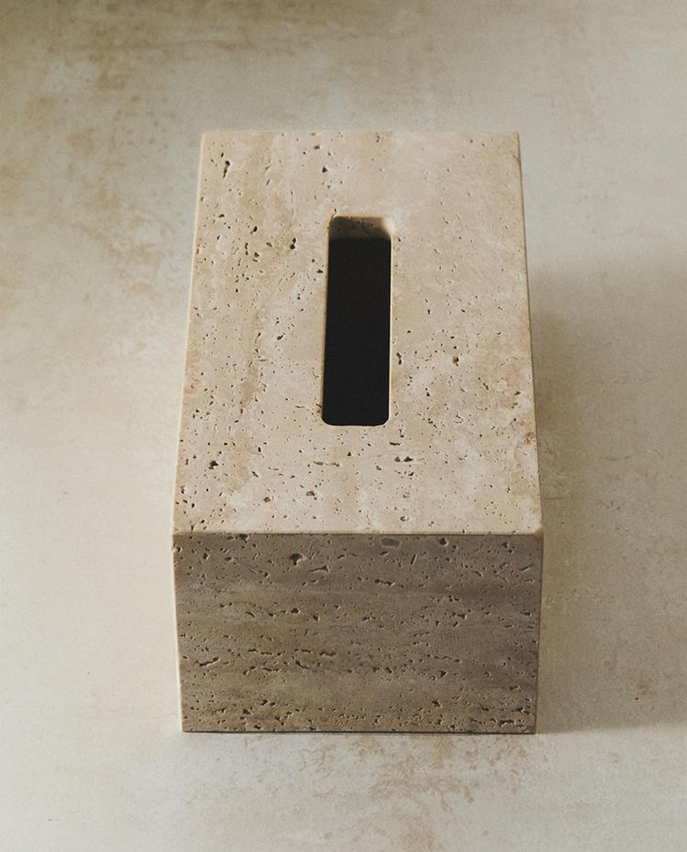 ZARA HOME МРАМОРНАЯ КОРОБКА ДЛЯ САЛФЕТОК, БЕЖЕВЫЙ