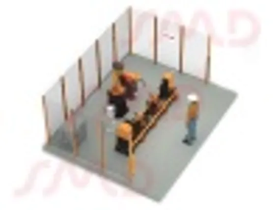 Роботизированный сварочный комплекс GSX с вращателем с подвижной пневмопинолью Robaxis