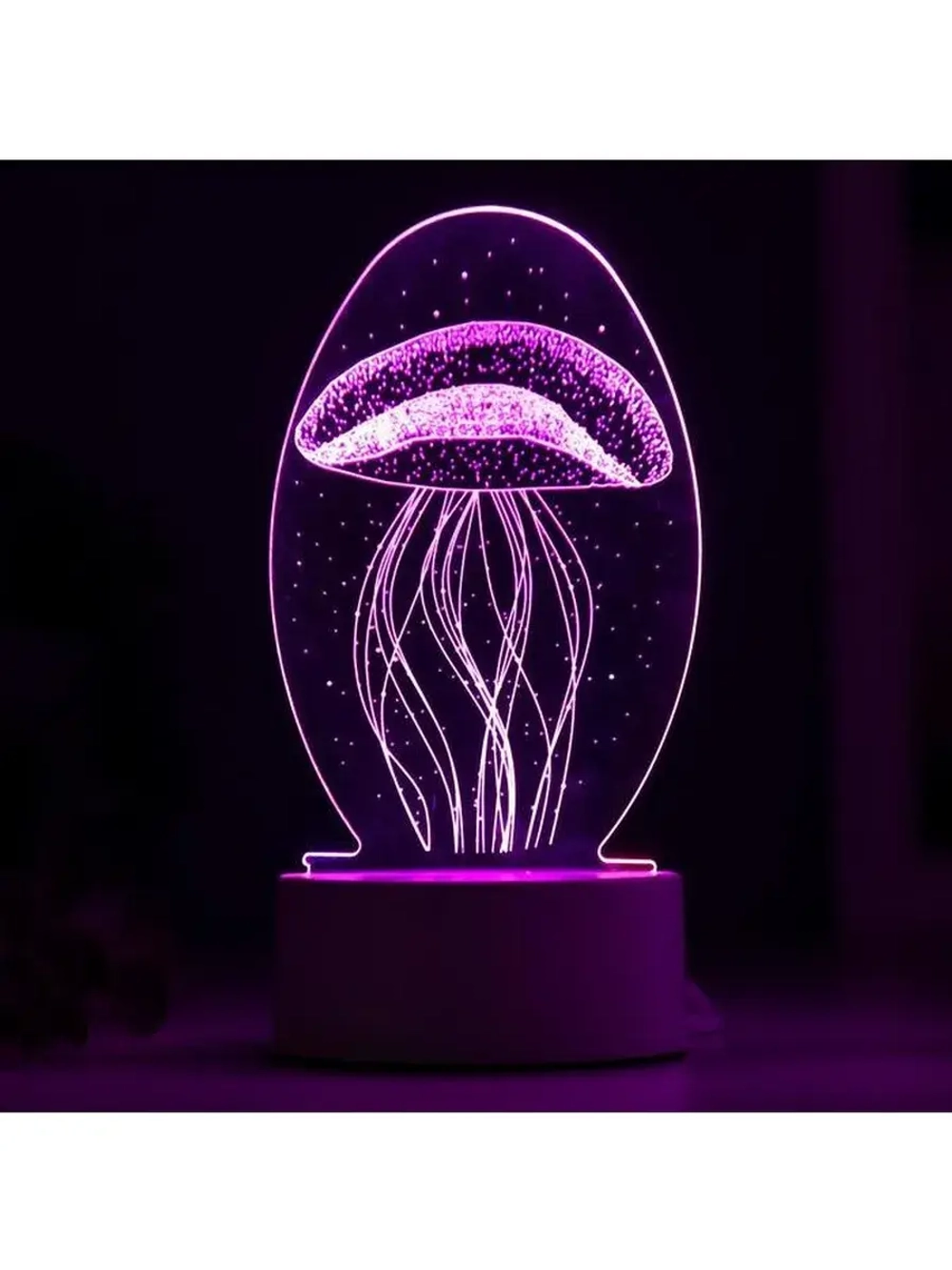 Светильник «Медуза» LED RGB от сети 9.5×10×21.5 см RISALUX