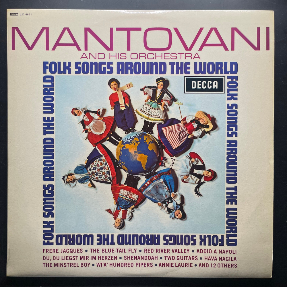 Mantovani And His Orchestra ‎– Folk Songs Around The World (Англия 1964г.)