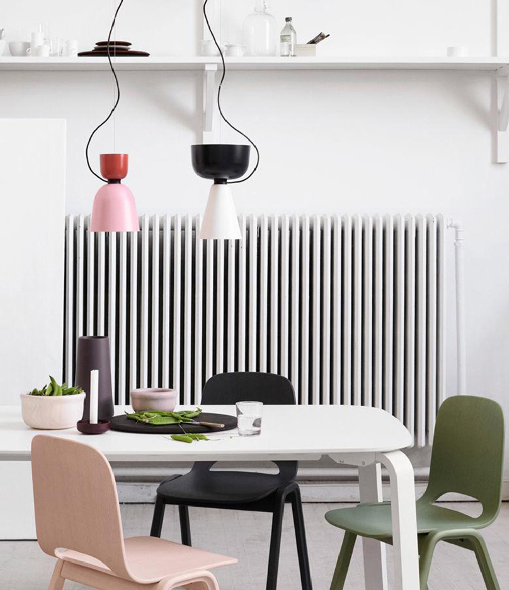 Pendant design lamp Hem Alphabeta by Luca Nichetto (C)