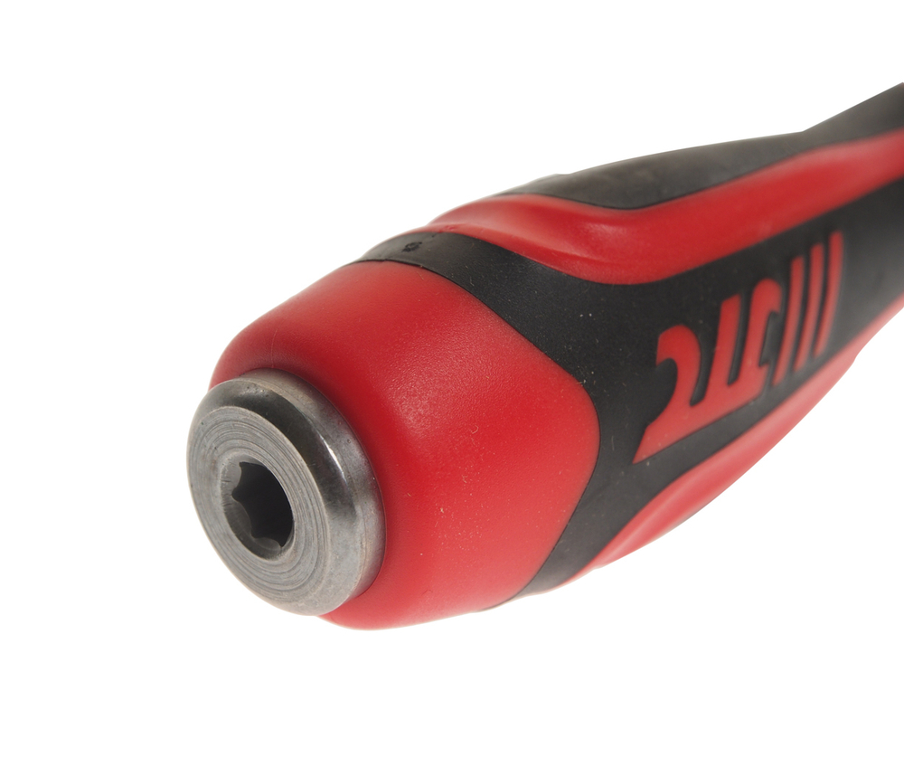 Отвертка крестовая PH 2.0х100мм усиленная со сквозным стержнем (сталь Cr-Mo) JTC