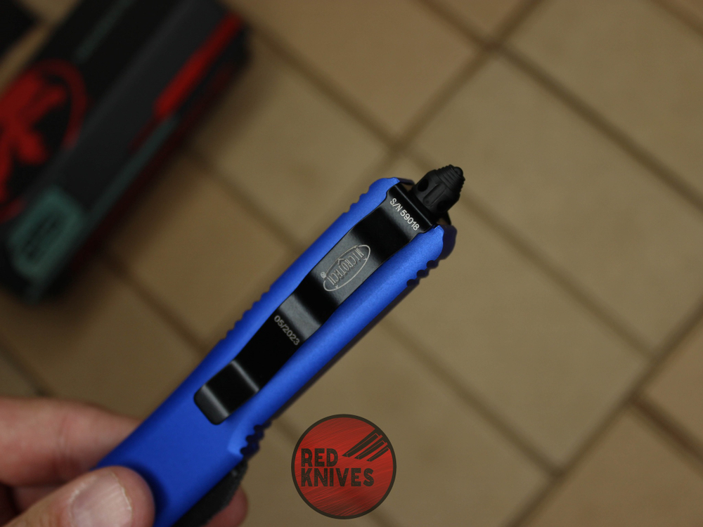 Нож Microtech Ultratech S/E - синяя рукоять, стандартный черный клинок + запчасти RK-376