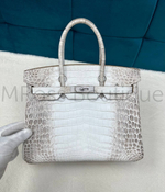 Сумка Hermes Birkin 30 Himalaya белая