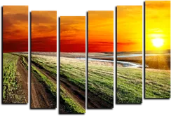 Модульная картина "Иллюзия неба"