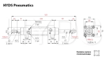 DSBC-100-100-T-PPV-A-N3 Пневмоцилиндр с двусторонним штоком