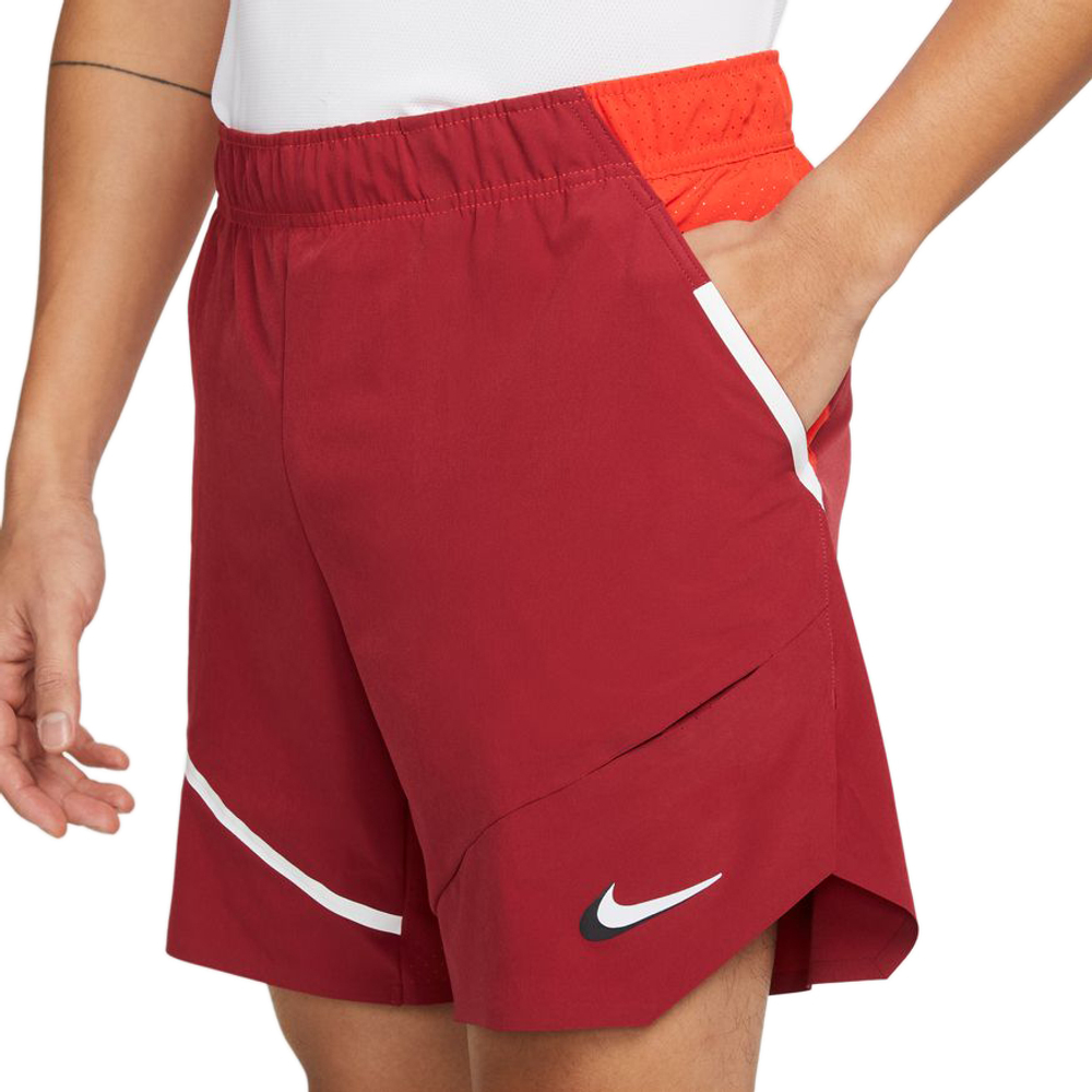 Мужские шорты теннисные Nike Dri-Fit Spring Flex Slam Short M - pomegranate/habanero red/white/white