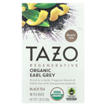 TAZO, Regenerative, черный чай, органический чай «Эрл Грей», 16 чайных пакетиков, 39 унций (1,38 унции)