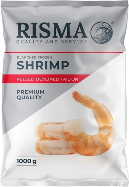 Креветки очищ. с хв.  RISMA 16/20 бланш. (1/10) , кг