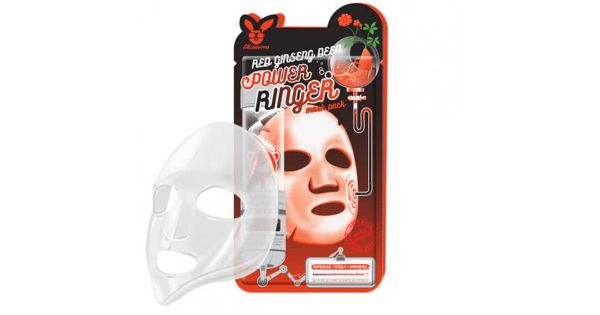Elizavecca Регенерирующая тканевая маска для лица с экстрактом красного женьшеня, 23 г