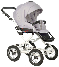 Детская коляска Indigo Barbara 21 Classic 3 в 1 с автокреслом Avionaut Cosmo Ba04 св.серый