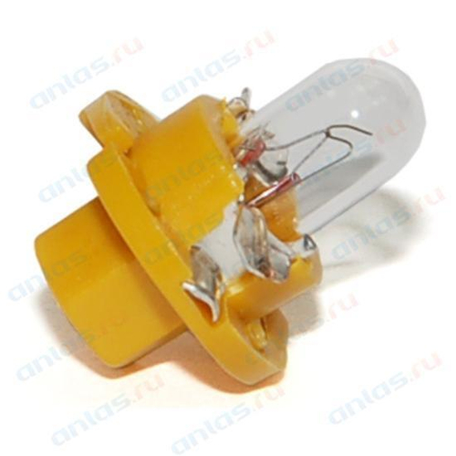 Лампа 12 В 1,1 Вт пластмассовый цоколь желтая Диалуч