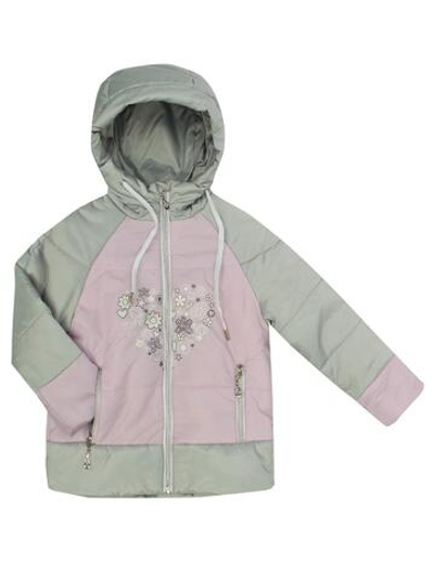 Куртка для девочек "Аглая" 26, 104р, лиловый/серебро