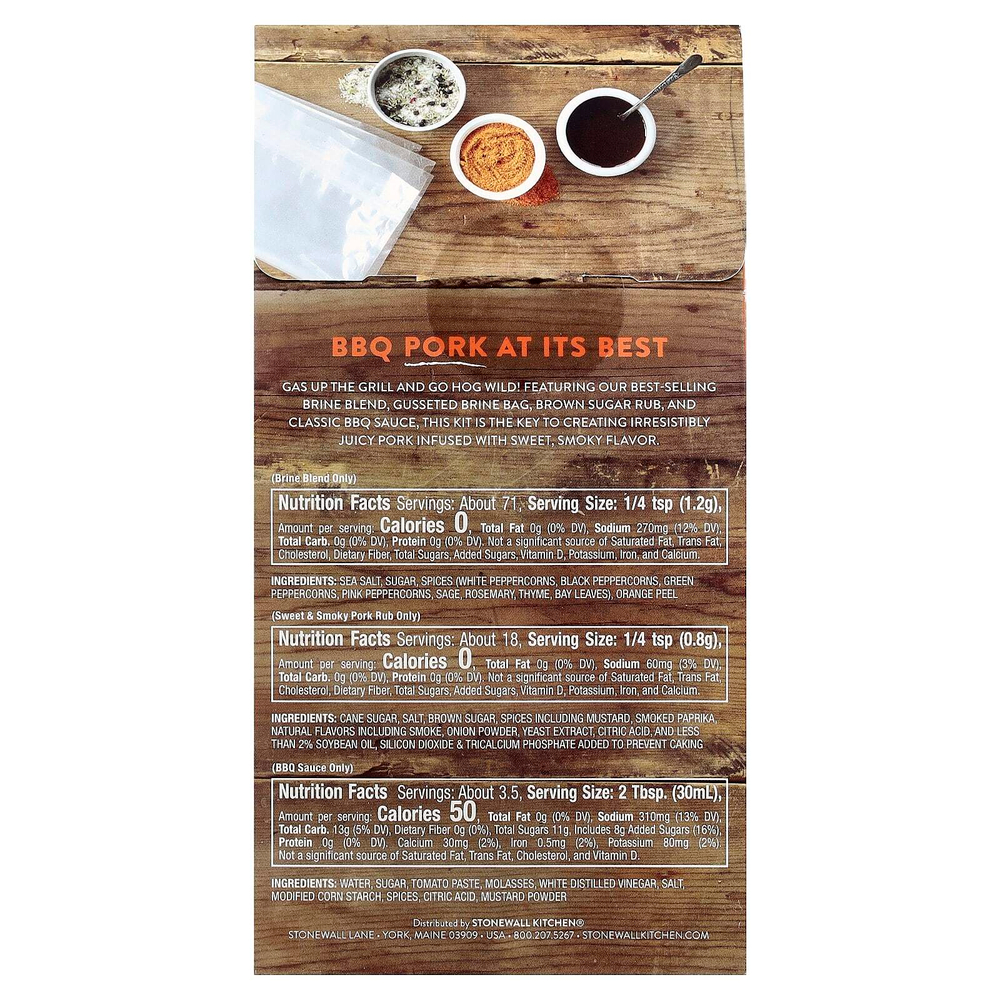 Urban Accents, Набор для свинины Sweet & Smoky BBQ, 198 г (7 унций)