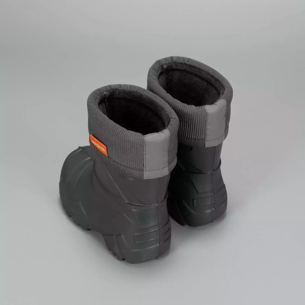 Сапоги детские из ЭВА Nordman Kids (утепленные с манжетой из вельвета), Серый