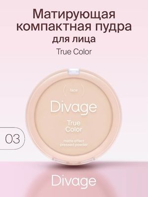 Пудра компактная TRUE COLOR DIVAGE №03 beige