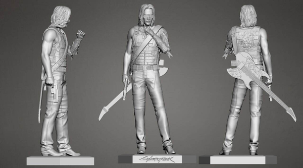 Джонни Сильверхенд Киберпанк 2077 Фигурка Johnny Silverhand Cyberpunk 2077