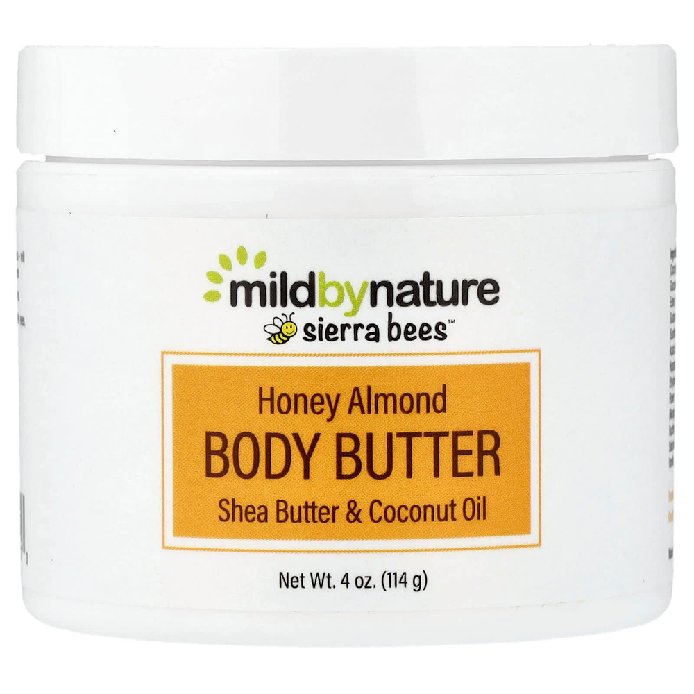 Mild By Nature, Sierra Bees™, масло для тела с мёдом и миндалём, 114 г (4 унции)