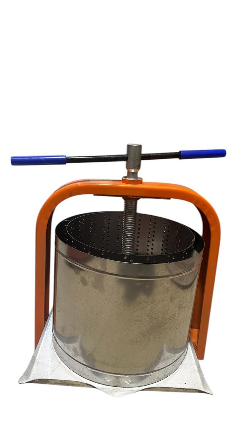 Пресс винтовой для отжима сока из ягод, фруктов и овощей Витязь, 20л (крупная сетка)