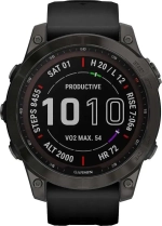 Умные часы Garmin Fenix 7 Sapphire Solar, серый