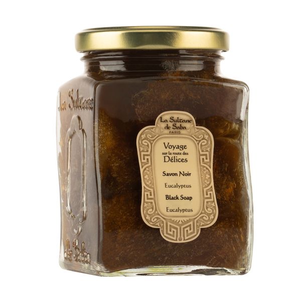 La Sultane de Saba Black Soap Eucalyptus 300ml - Черное мыло c эвкалиптом для лица и тела