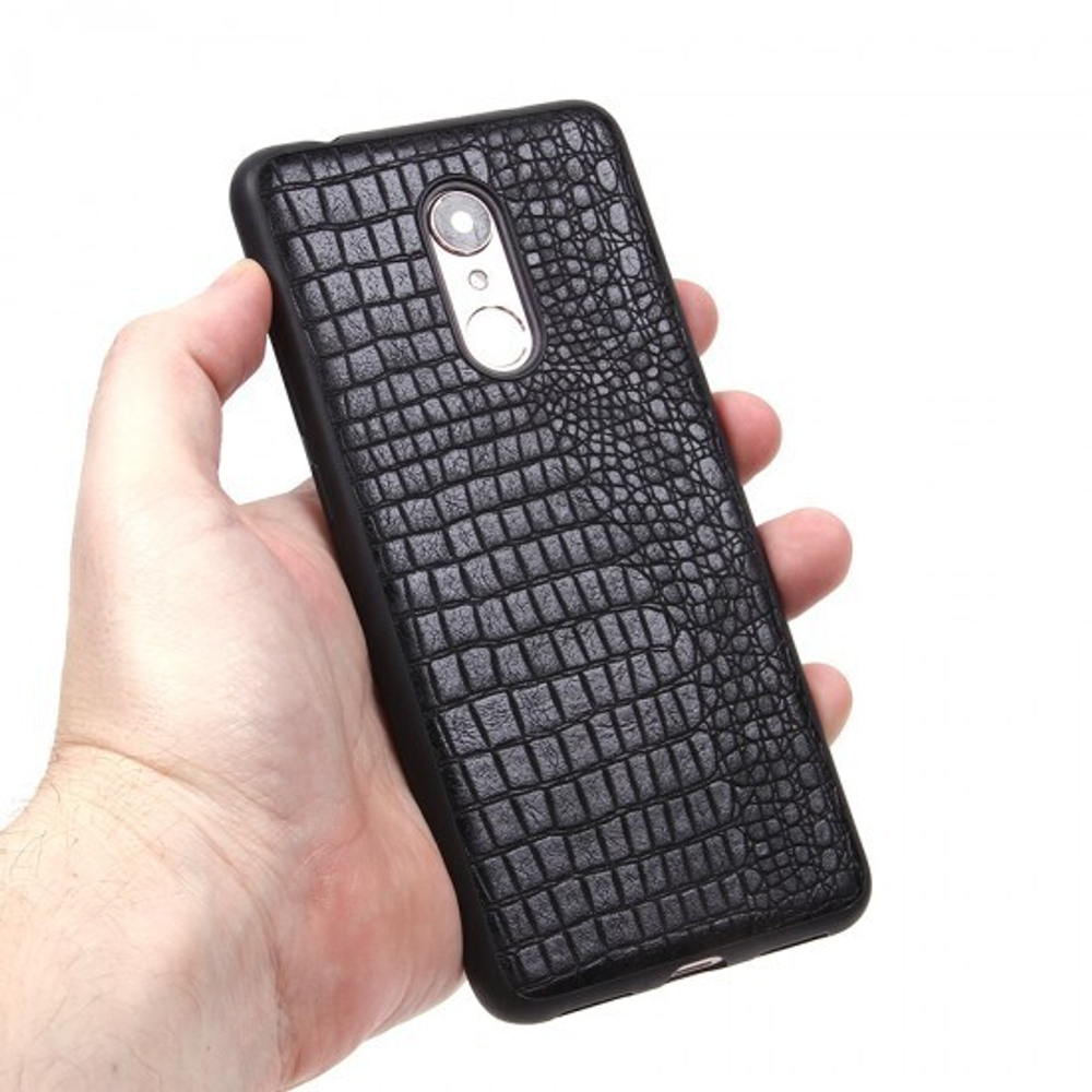 Панель из экокожи Рептилия для Xiaomi Redmi 5, 010027 Коричневый