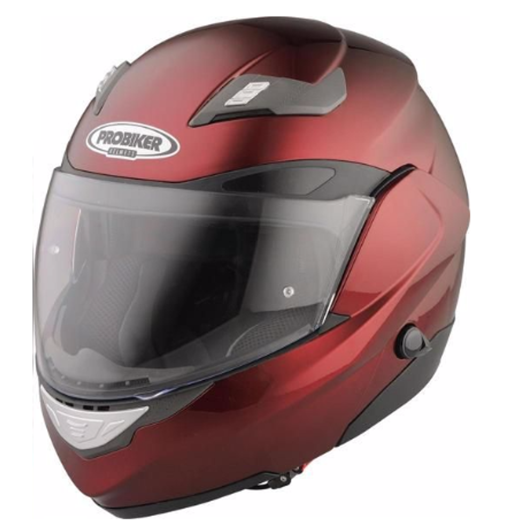Мотошлем - PROBIKER KX5	FLIP UP (металлик, красный)