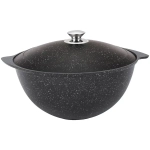 Казан для плова 6л, АП (темный мрамор) кмт65а
