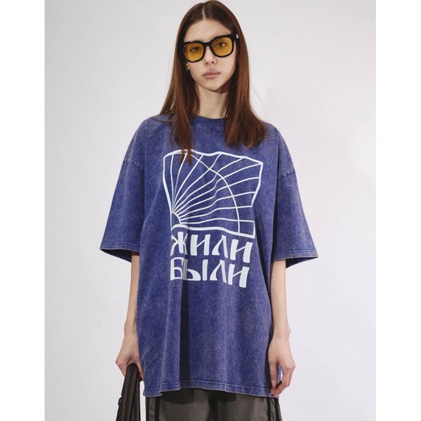 Футболка Жили-были синяя - фото 2