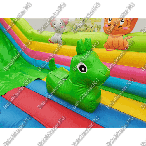 Коммерческий надувной батут "Дружная компания 2", 8*6*4 м