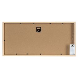 Рамка для фотографий с подсветкой Everyday, 23х49 см, белая/натуральное дерево