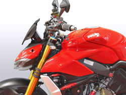 WRS Ветрове стекло Sport Ducati Streetfighter V4 (2020-2024) матовый черный DU015NO