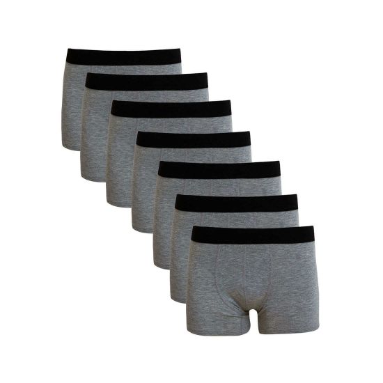 Набор мужских трусов боксеров 7в1 серые DARKZONE DZN7777GR