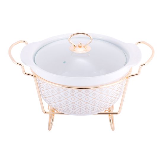 Мармит керамический круглый 2,6 л. Kamille KM-6418