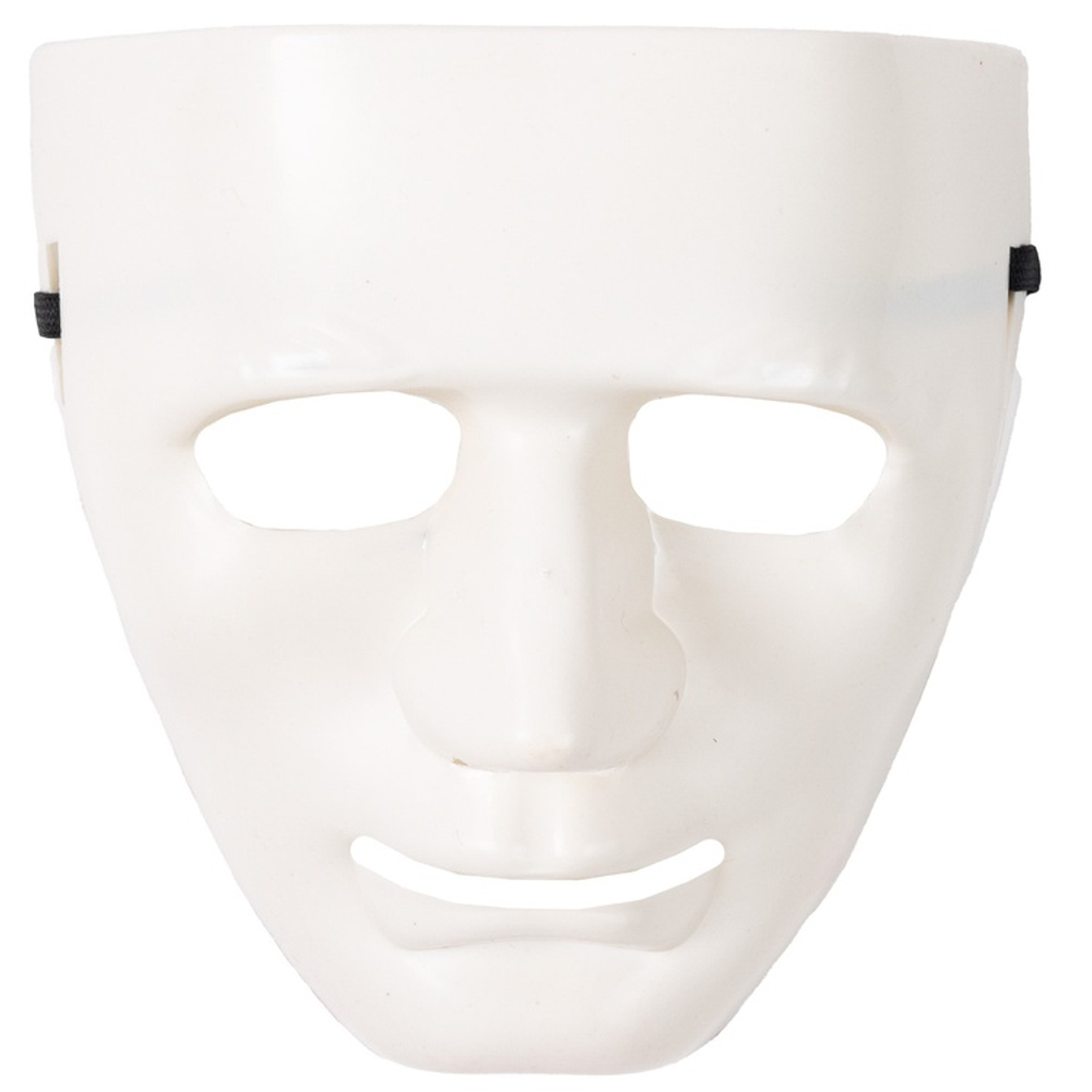 Маска Лицо белое пластик