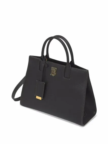 Кожаная сумка Burberry Mini Frances черный