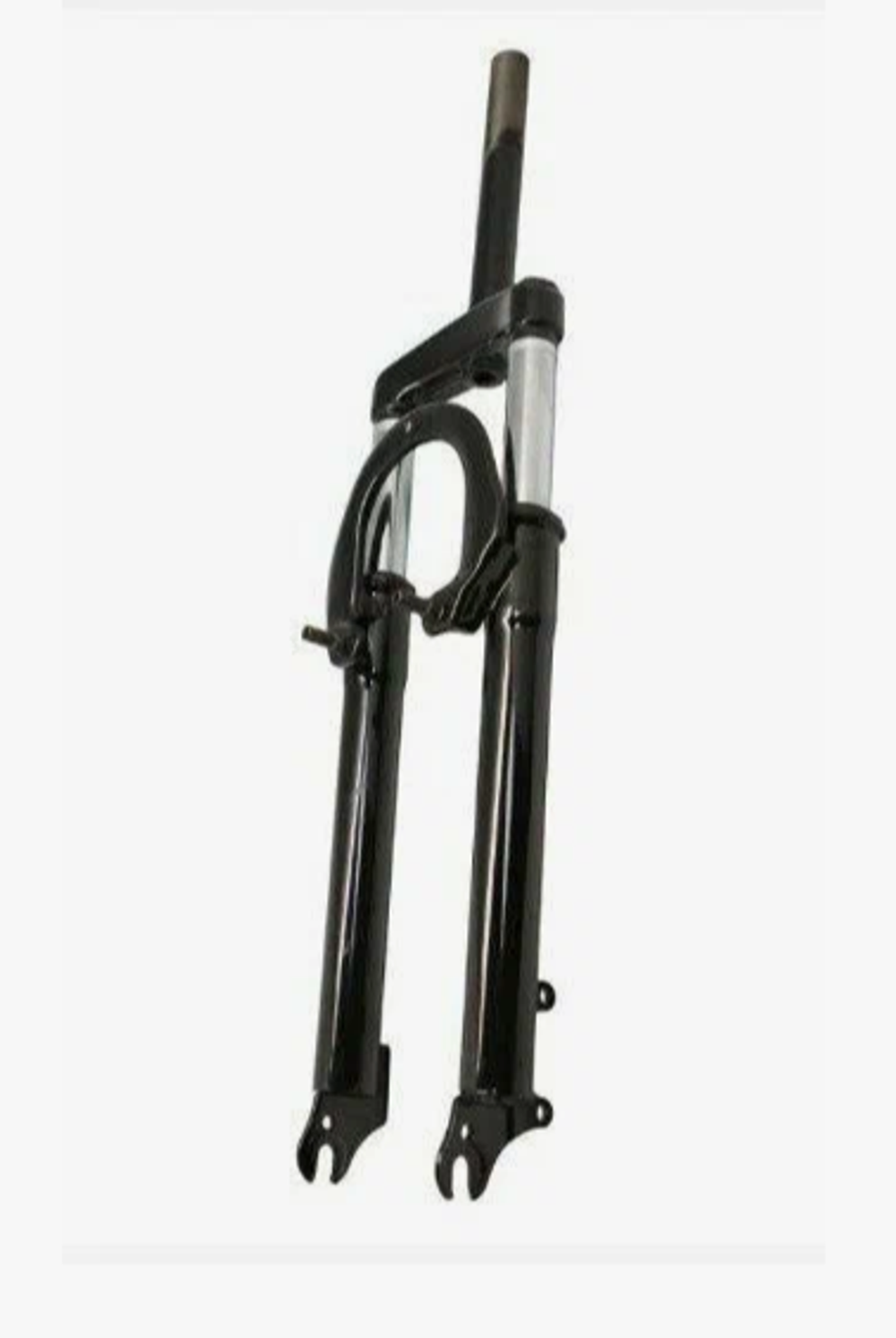 Вилка амортизационная TRIX 26"х1-1/8", алюминий, пружинно-эластомерная, безрезьбовой, шток 255мм, ход 100мм, Disk и V-br тормоз, регулировка преднагрузки, матовая черная (8)