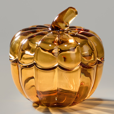 ЕМКОСТЬ ДЛЯ ХРАНЕНИЯ С КРЫШКОЙ "ТЫКВА" 10Х10Х10 СМ