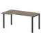 Metal System Стол криволинейный левый на П-образном м/к БП.СА-1 (L) Вяз Благородный/Металл Антрацит