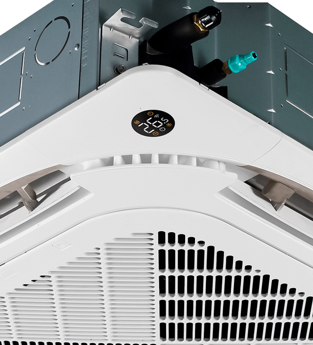 Сплит-система кондиционер кассетный Kentatsu KSVT70HFAN1R/KSUTB70HFAN1L/KPU95-DR на 70 м²