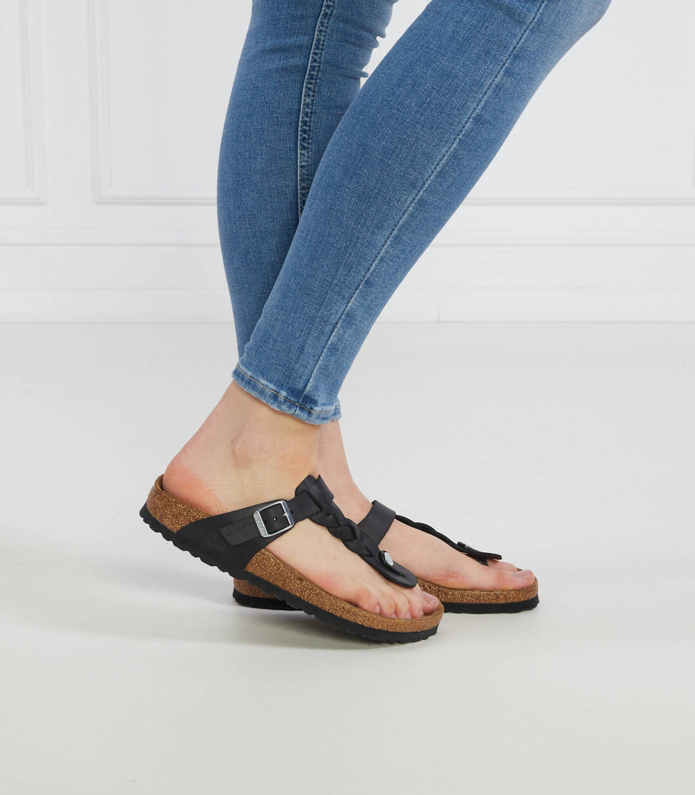 Кожаные вьетнамки Gizeh Braided LEOI Birkenstock - коричневый(1021360)