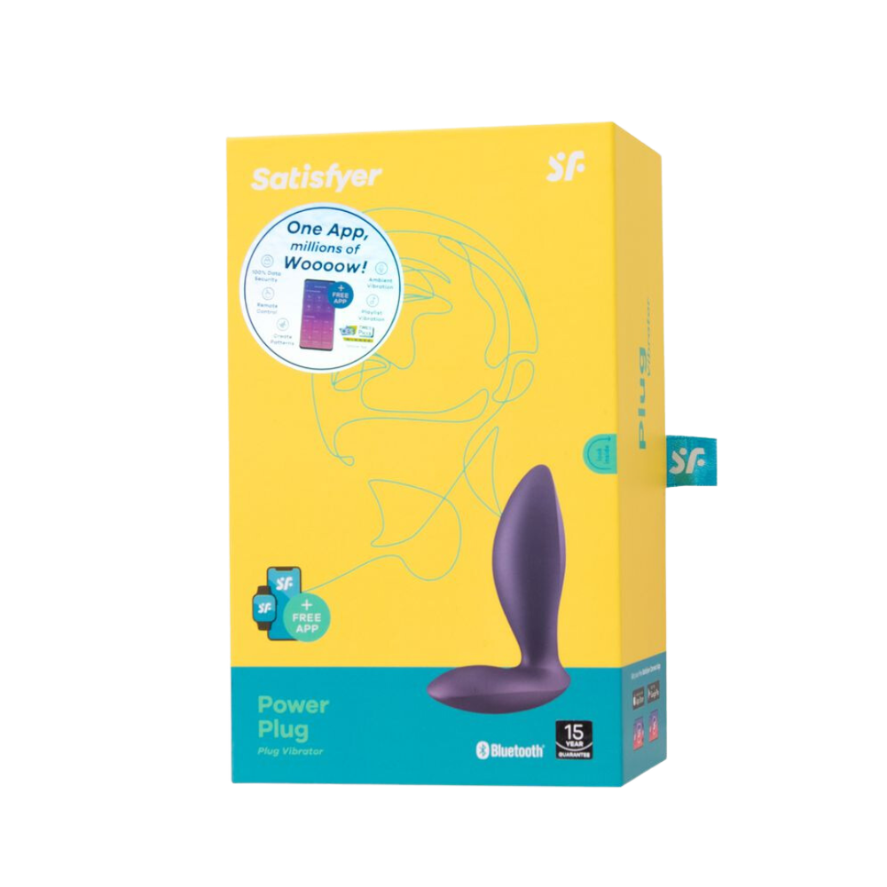 Анальный плаг с обтекаемым корпусом Satisfyer Power Plug (с приложением)