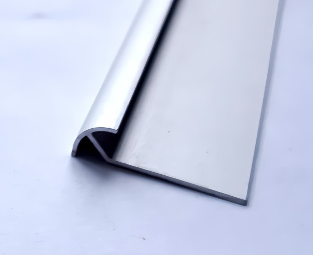 Алюминиевый профиль внешний скругленный мат. серебро RJE